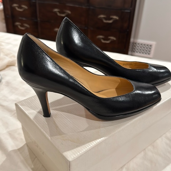 Cole Haan Black Leather Heels - Picture 1 of 6
